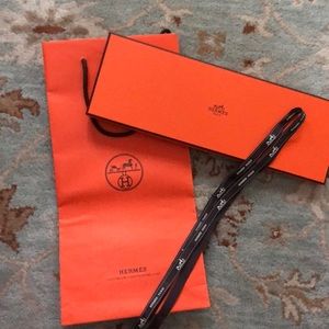 Hermès Tie Box, Ribbon, & Gift Bag